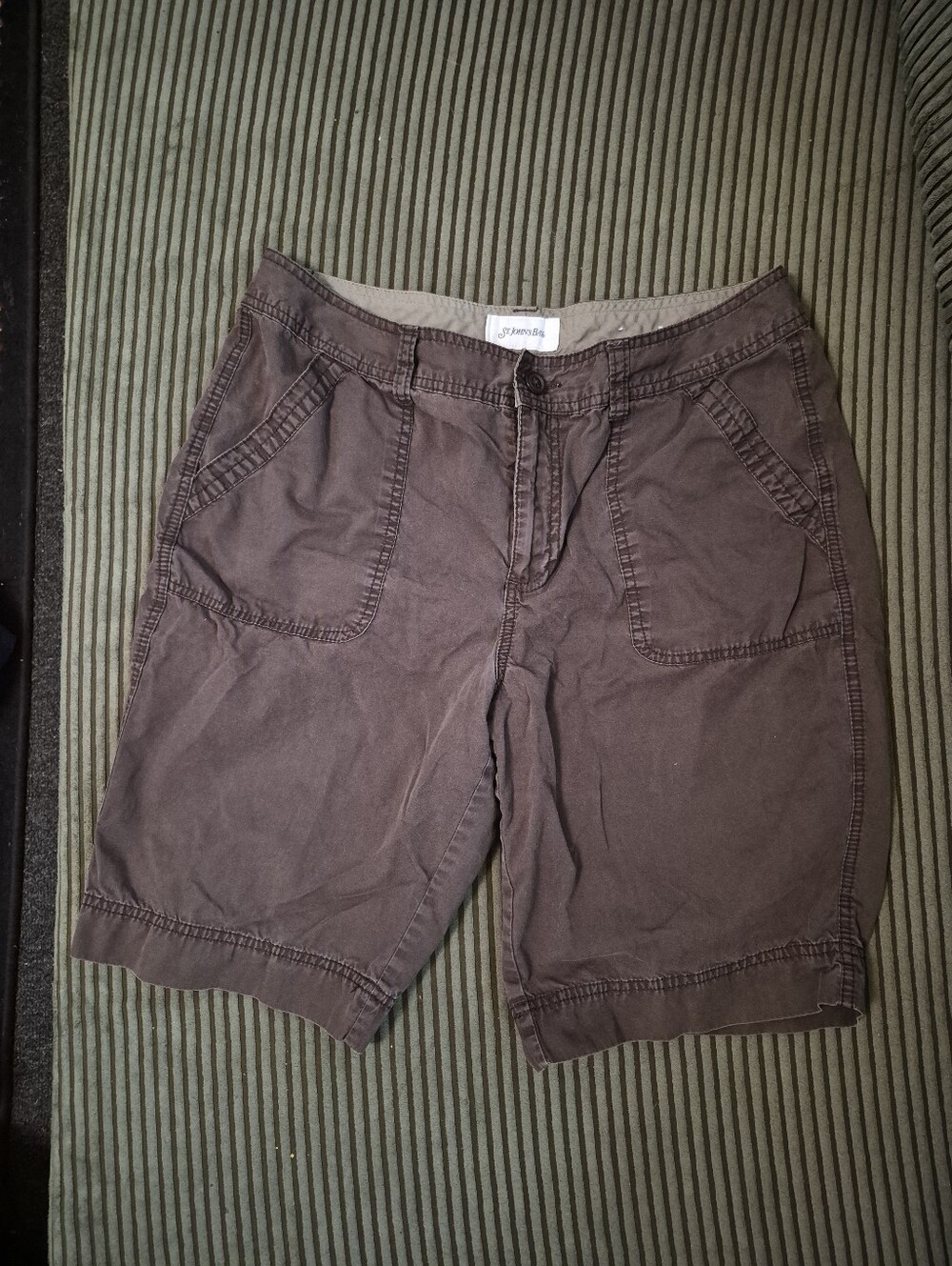 St Johns Bay Long Brown Shorts - Size 12